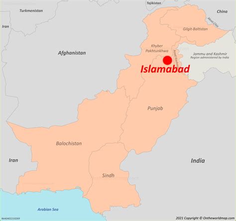 islamabad on map.